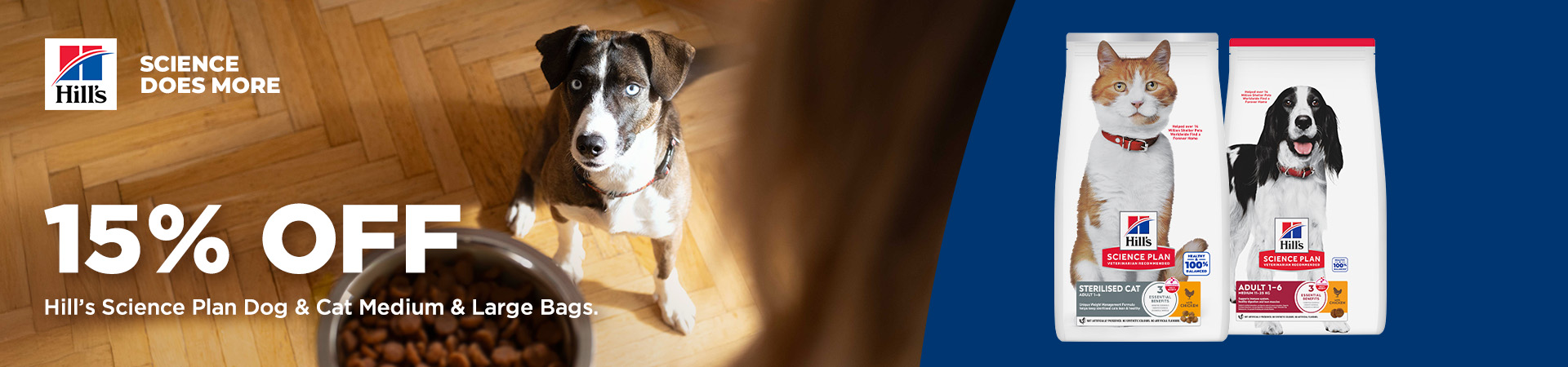 Save 15% on selected Hill's Science Plan Pet Food at The PharmPet Co. 