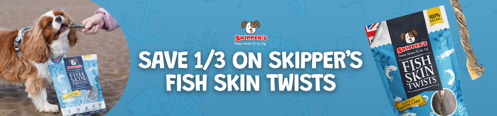Save 1/3 on Skipper's Fish Skin Twists at The PharmPet Co.