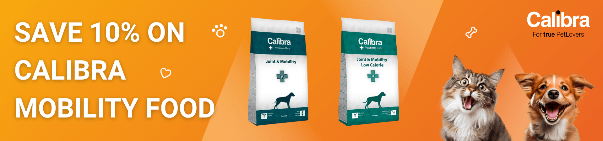 Save 10% on Calibra Mobility Food at The PharmPet Co.