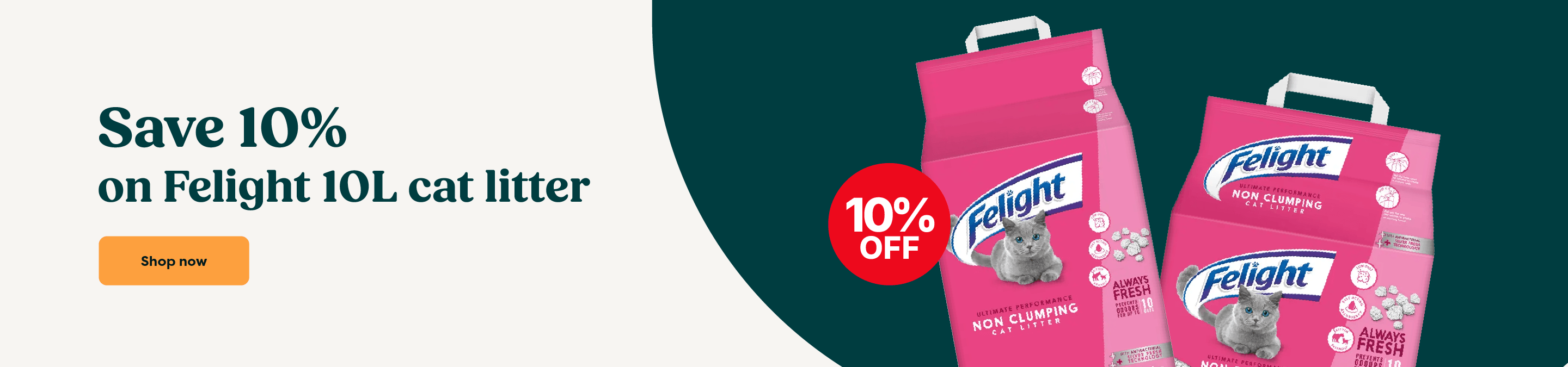 Save 10% on Felight 10L Cat Litter at The PharmPet Co.