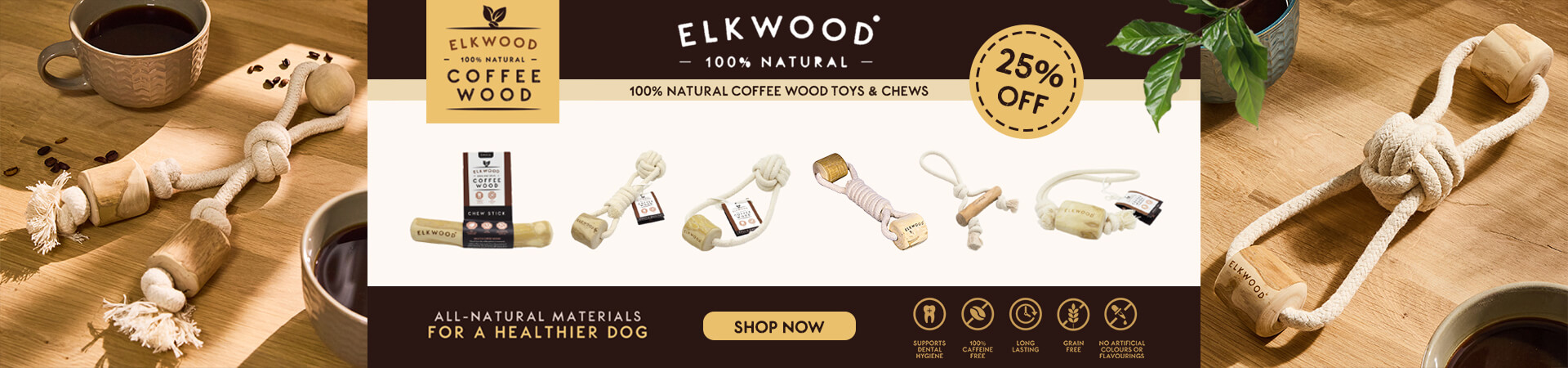 Save 25% on Elkwood Dog Toys at the PharmPet Co