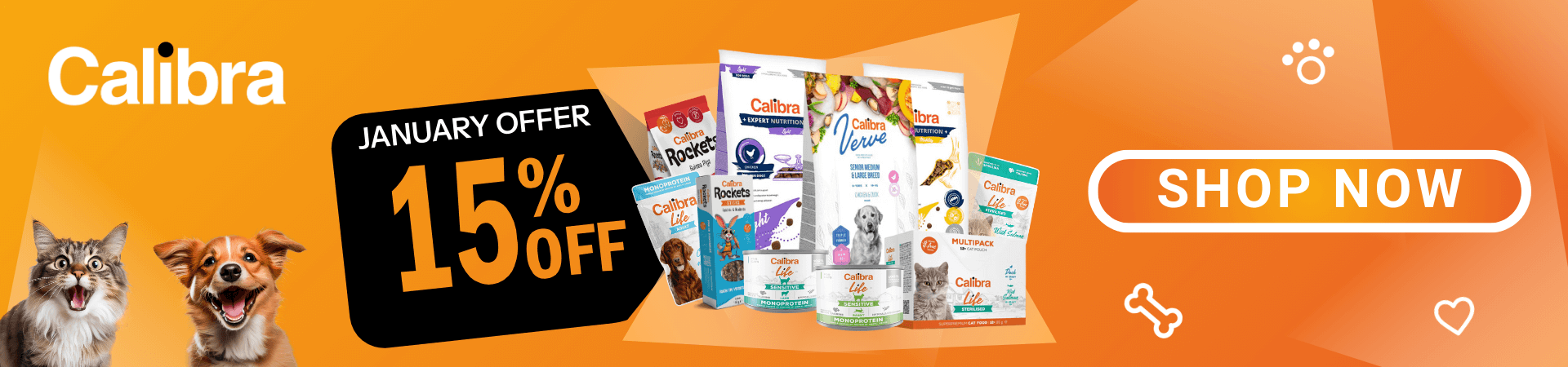 Save 15% on Calibra Pet Food at The PharmPet Co.