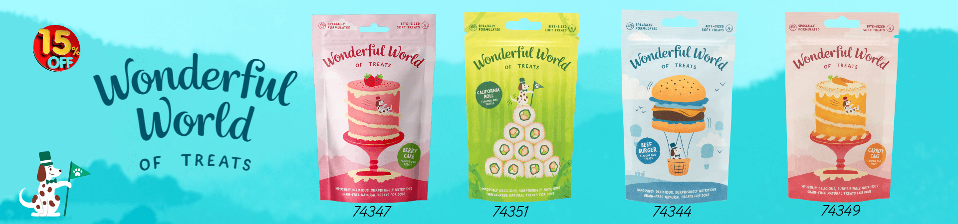 15% off Wonderful World of Treats at The PharmPet Co
