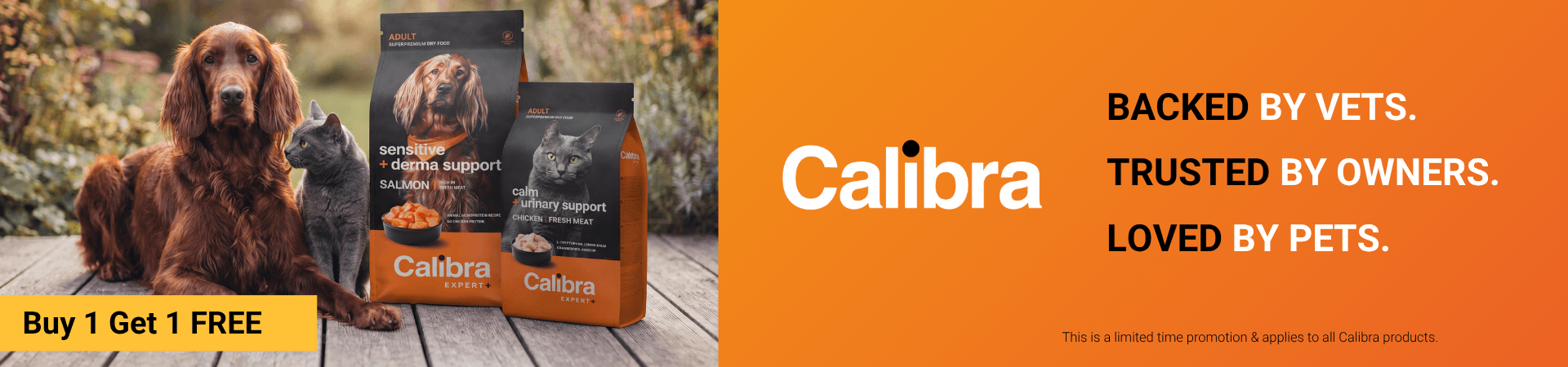 Buy 1 Get 1 Free on Calibra Dog & Cat Food at The PharmPet Co.