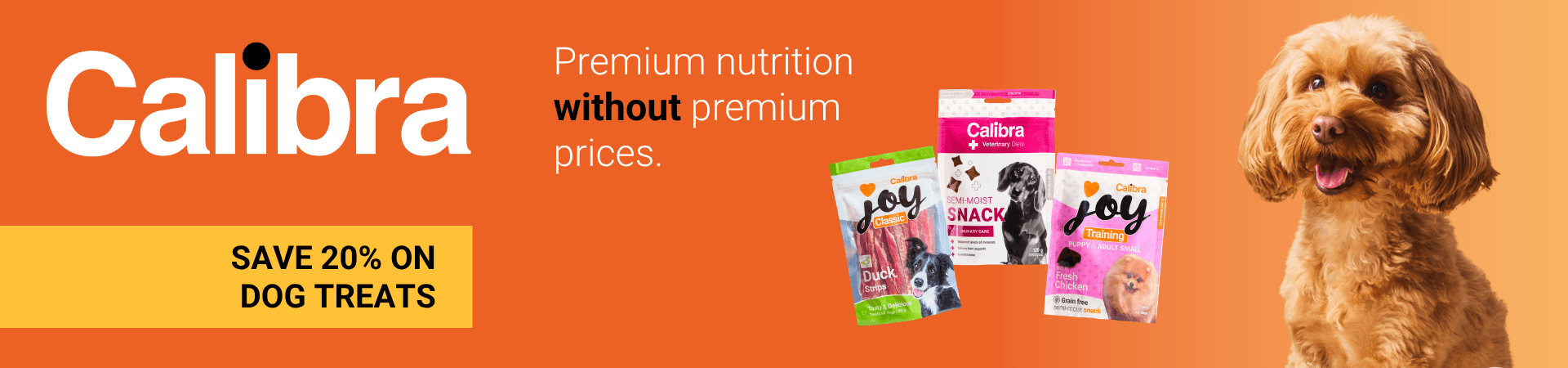 Save 20% on Calibra Dog Treats at The PharmPet Co.