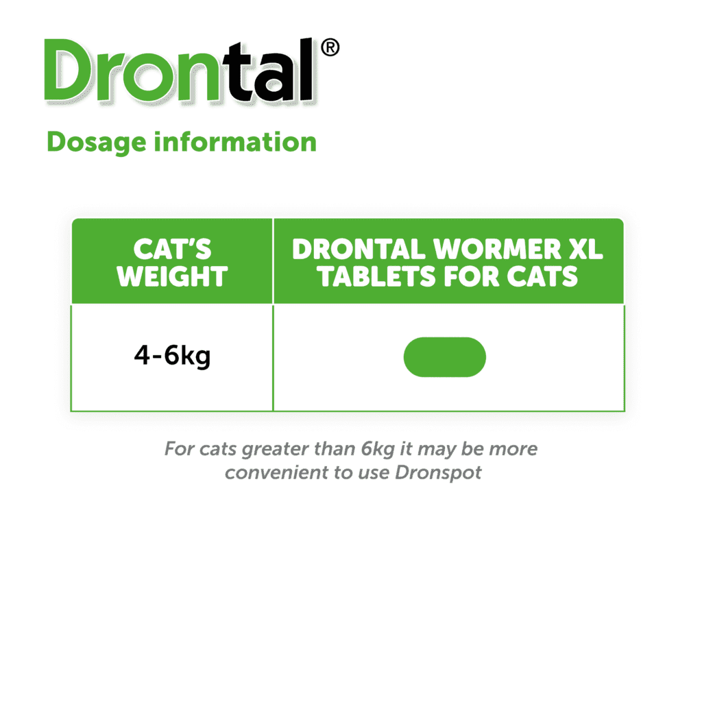 Drontal XL Wormer Tablets for Large Cats (Over 4kg)